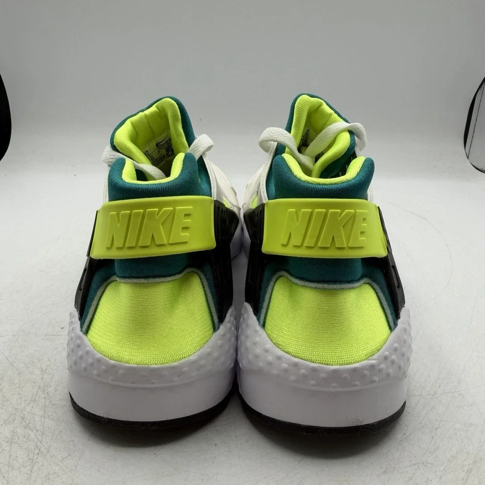 Nike Air Huarache Run GS Running Shoes YOUTH Kids Sz 6 Y White/Volt 654275-045